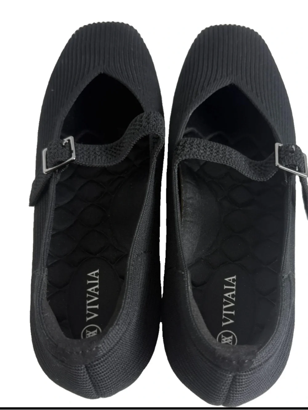 VIVAIA Margot VCut Square Toe Ballet Flats Mary Jane EU39.5 US8.5 EUC Perfect!